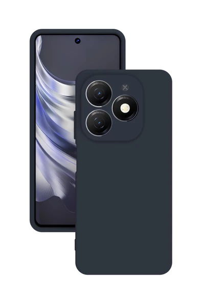 Tecno Spark 20C Kılıf Kamera Korumalı Silikon Rubber Arka Kapak - Resim 4