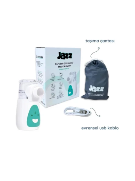 Jazz Mesh Nebulizatör Şarjlı