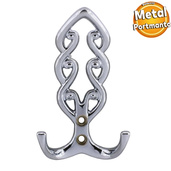 Sırma Askı Portmanto Metal Vestiyer Duvar Dolap Elbise Askısı Krom Renk Mobilya Kapı Askılığı Aparat