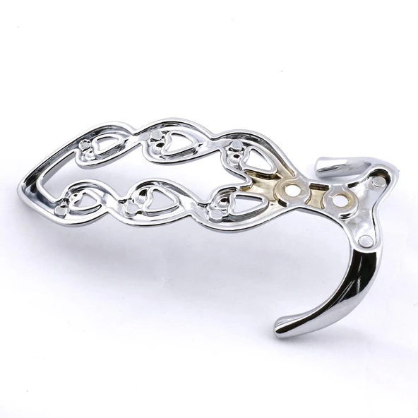 Sırma Askı Portmanto Metal Vestiyer Duvar Dolap Elbise Askısı Krom Renk Mobilya Kapı Askılığı Aparat - Resim 6