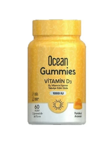 Ocean Gummies Vitamin D3 60 Çiğneme Form