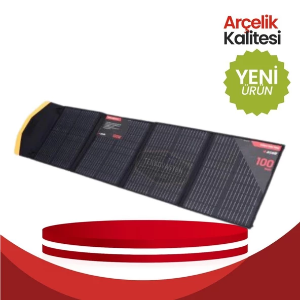 Arçelik ARCLK-FSB-100W 4 KatlanırTaşınabilir Güneş Paneli - 3