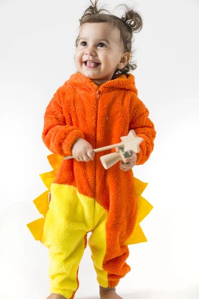Welsoft Peluş Fermuarlı Kışlık Unisex Kız Erkek Bebek Uyku Tulumu Bebek Tulumu Çocuk Tulumu - 2
