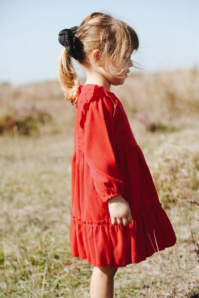 Kız Bebek Kız Çocuk Doğum Günü Parti Düğün Elbise Astarlı Çocuk Giyim Bebek Giyim - 6
