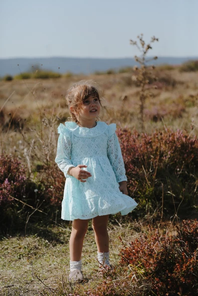 Kız Bebek Kız Çocuk Doğum Günü Parti Düğün Elbise Astarlı Çocuk Giyim Bebek Giyim ELBUZNDNT - 2