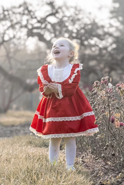 Kız Bebek Elbise Kız Çocuk Elbise Doğum Günü Parti Düğün Elbise Astarlı Saten Uzun Kol - 10