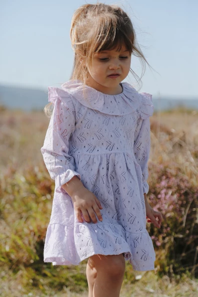 Kız Bebek Kız Çocuk Doğum Günü Parti Düğün Elbise Astarlı Çocuk Giyim Bebek Giyim ELBUZNDNT - 4