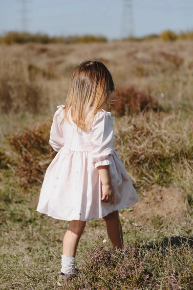 Kız Bebek Kız Çocuk Doğum Günü Parti Düğün Elbise Astarlı Saten Çocuk Giyim Bebek Giyim - 8