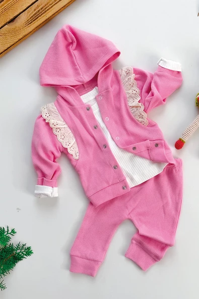 Kız Bebek Çocuk Takım Uzun Kollu Alt Üst Takım Bebek Giyim Çocuk Giyim Kız bebek takım uzun kol - 2