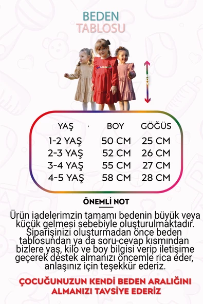 Kız Bebek Elbise Kız Çocuk Elbise Doğum Günü Parti Düğün Elbise Uzun Kol Bebek Giyim - 11
