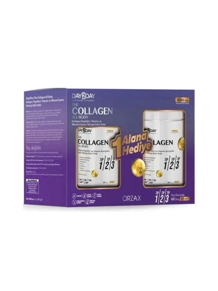 Day2day The Collagen All Body Toz 300 gr - 1 Alana 1 Bedava