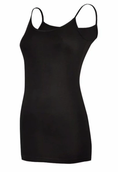 YILDIZ 2266 KADIN LİKRALI İP ASKILI UZUN ATLET 10 ADET - Resim 2