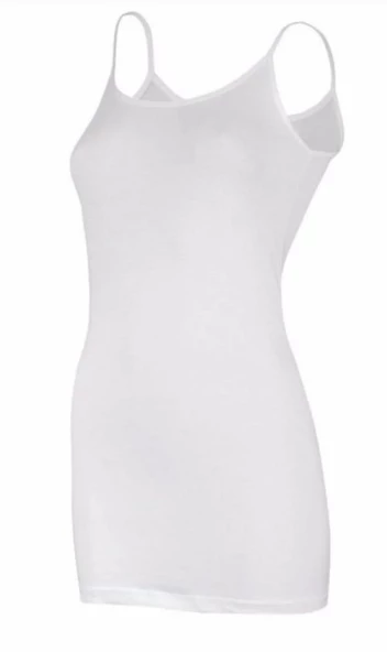 YILDIZ 2265 KADIN LİKRALI İP ASKILI UZUN ATLET 12 ADET ürün görseli