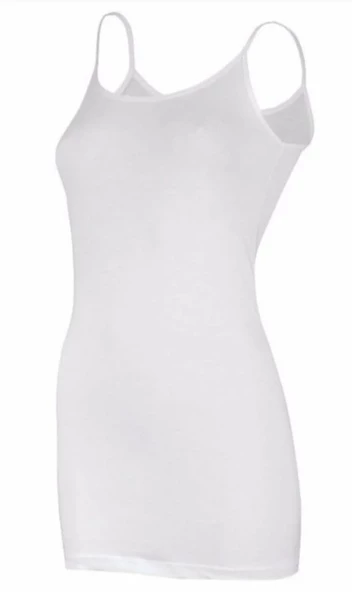 YILDIZ 2265 KADIN LİKRALI İP ASKILI UZUN ATLET 12 ADET - Resim 2