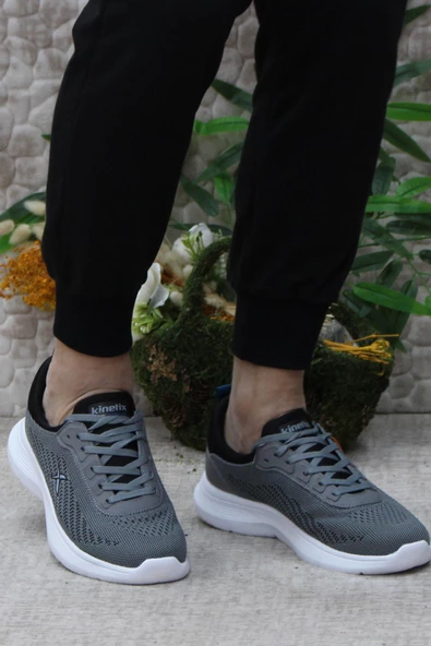 Kinetix Thanos Tx Gri Siyah Orijinal Ürün Comfort Erkek Spor Ayakkabı - Resim 2