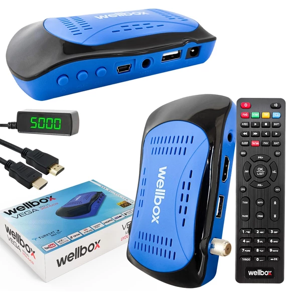 WELLBOX VEGA Uydu Alıcı Mini Full Hd Wifi Youtube Destekli