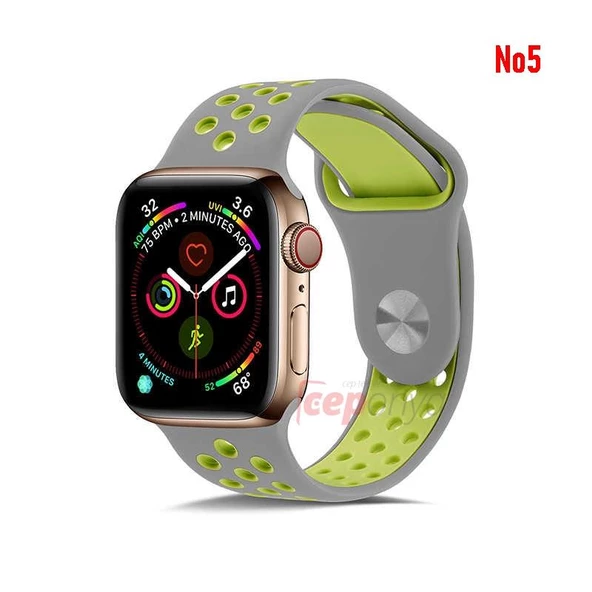 Apple Watch 42-44 mm KRD-02 Silikon Kordon - 6