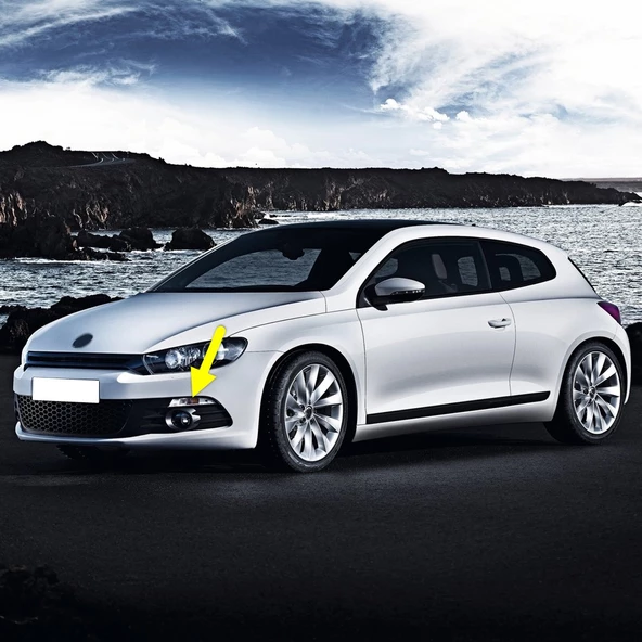 VW Scirocco 2009-2014 Ön Tampon Sol Sinyal Lambası Camı 1K8953041E