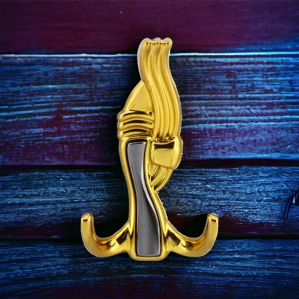 Efsane Askı Portmanto Metal Vestiyer Duvar Dolap Elbise Askısı Gold Mobilya Kapı Askılığı Aparatı - 2