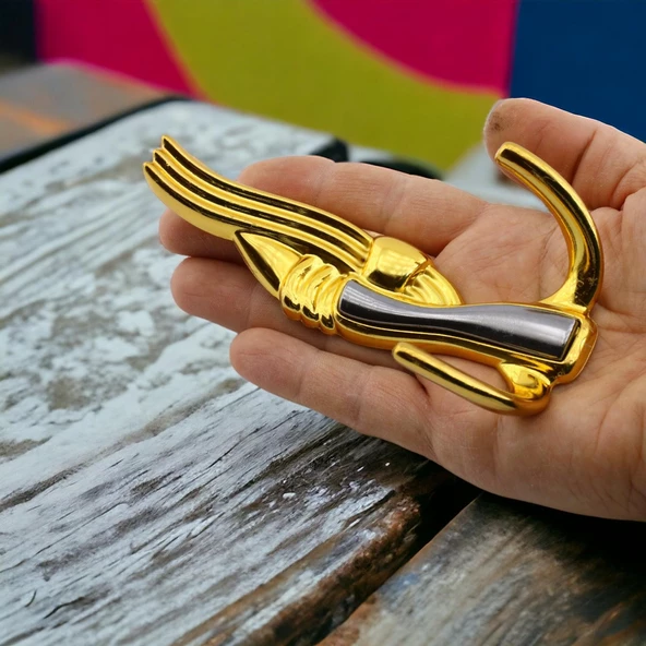 Efsane Askı Portmanto Metal Vestiyer Duvar Dolap Elbise Askısı Gold Mobilya Kapı Askılığı Aparatı - 10