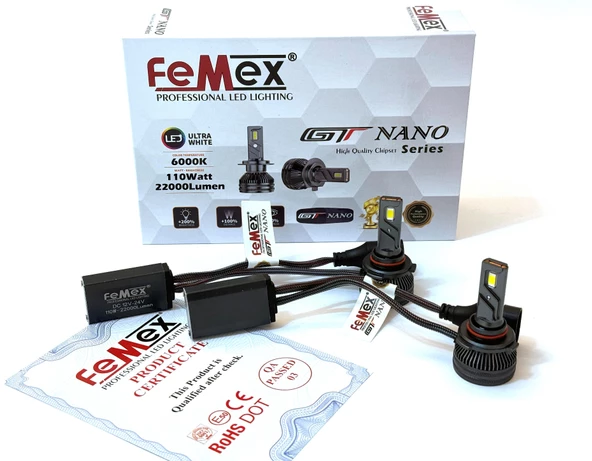 FEMEX GT NANO Pro Csp LEXTAR Hır2 9012 Led Xenon Led Headlight - 1