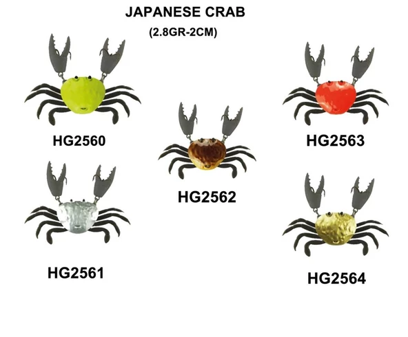 Effe Japanese Crab Yengeç Maket Balık 2 cm 2.8 gr