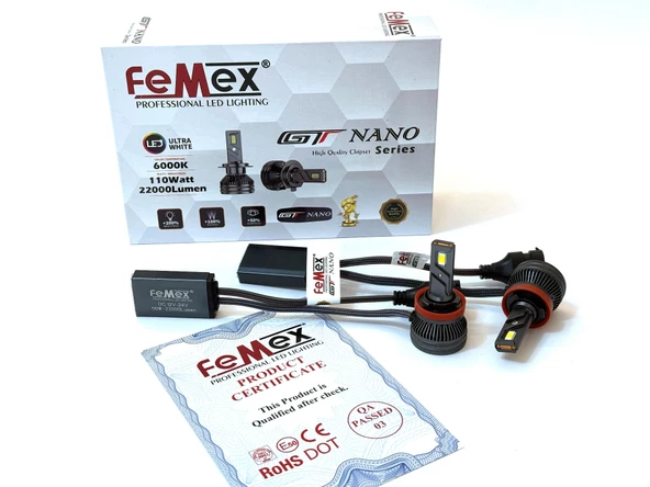 FEMEX GT NANO Pro Csp LEXTAR H8/11 Led Xenon Led Headlight - 2