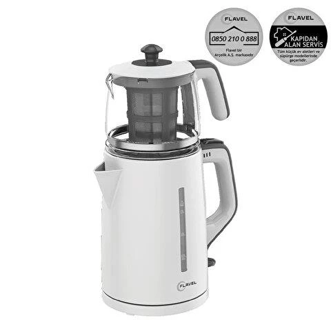 Flavel FLV 140 1.7 L Çay Makinesi Beyaz - 2