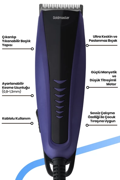 Goldmaster Merkür GM-8102 Saç Sakal Şekillendirme Makinesi - 3
