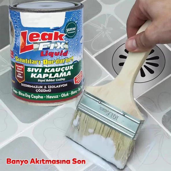 Şeffaf Leak Fix Liqid Su Sızıntı Durdurucu Sıvı Kauçuk Kaplama İzalasyon Sızdırmaz Yalıtım 700 Gr - 3