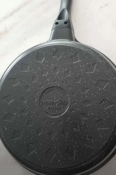 ThermoAD Granit Döküm Tava Seti 3’lü Gri - 20cm-24cm-28cm - 3