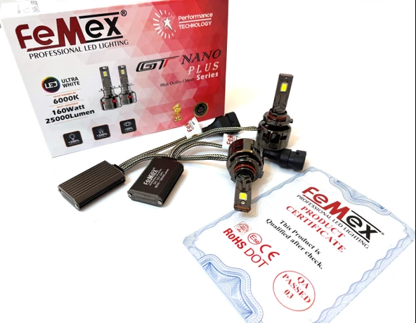 Femex GT Nano Plus Csp LUMILED ROYAL Chipset Radyatör Soğutmalı HIR 9012 Led Xenon Led Headlight - 2