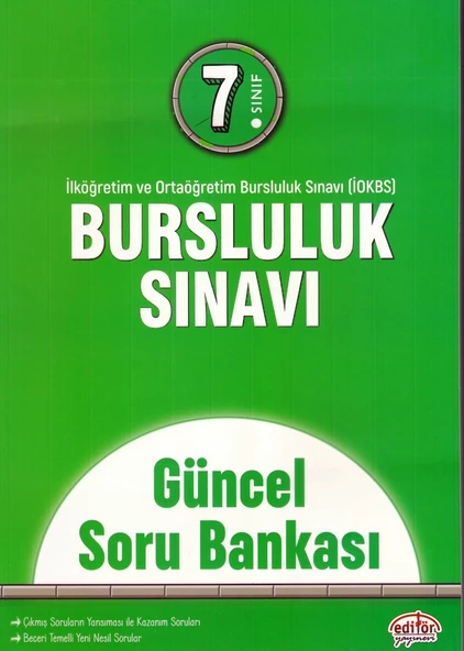 EDİTÖR 7.SINIF PYBS BURSLULUK GÜNCEL SORU BANKASI