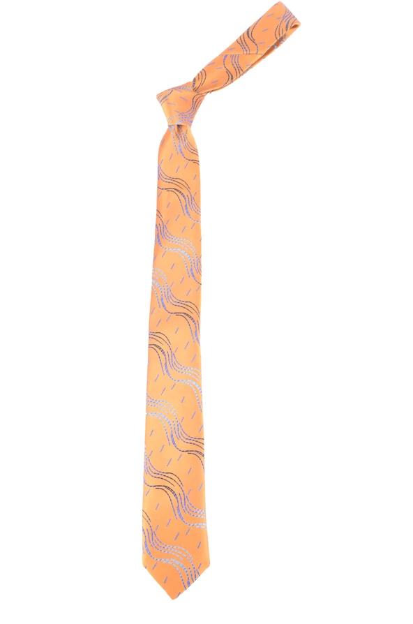 Cengiz İnler Desenli Mikrofiber Erkek Kravat Aksesuar - 2