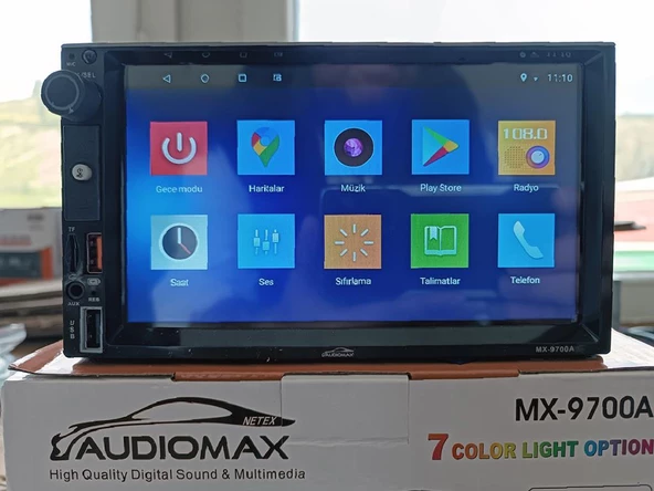 Audiomax MX-9700 Aşağı Yukarı Ayarlanan Android 12 Sürüm Ekranlı Teyp 2/32gb - 2