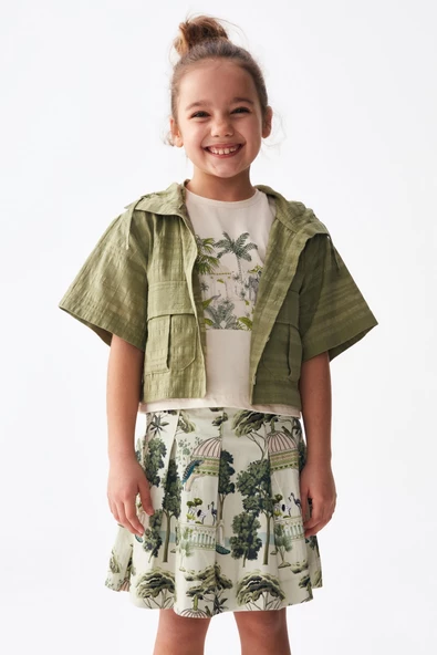 Kız Çocuk Safari Tshirt 36505 - 8