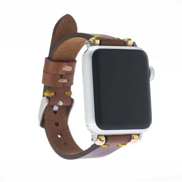 Apple Watch Uyumlu Deri Kordon 38-40-41mm Slim SRÇ RST2E