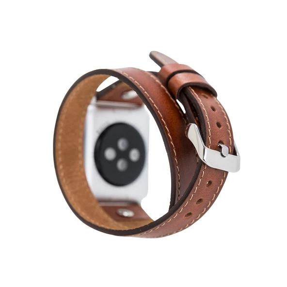 Apple Watch Uyumlu Deri Kordon 42-44-45mm DT ST RST2EF - 2