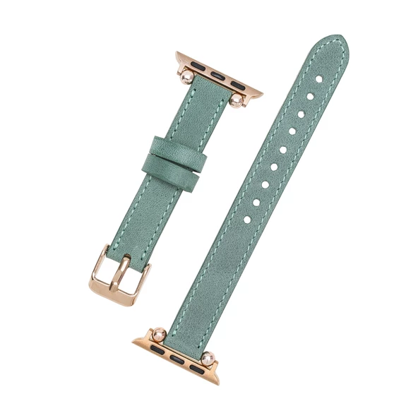 Apple Watch Uyumlu Deri Kordon 42-44-45mm Ferro CZ12 - 3