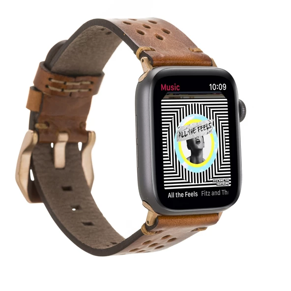 Apple Watch Uyumlu Deri Kordon Vigo 42-44-45mm RST2EF