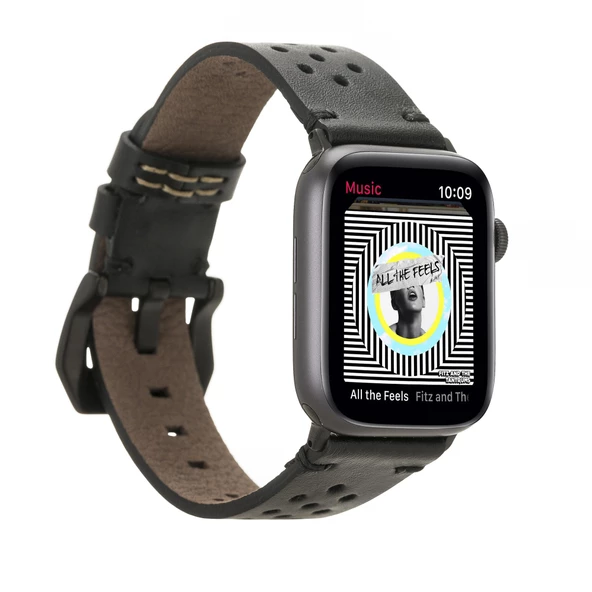 Apple Watch Uyumlu Deri Kordon Vigo 42-44-45mm RST1