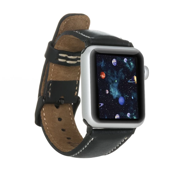 Apple Watch Uyumlu Deri Kordon 38-40-41mm SM3 RST1