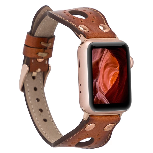 Apple Watch Uyumlu Deri Kordon Ronda 38-40-41mm RT RST2E