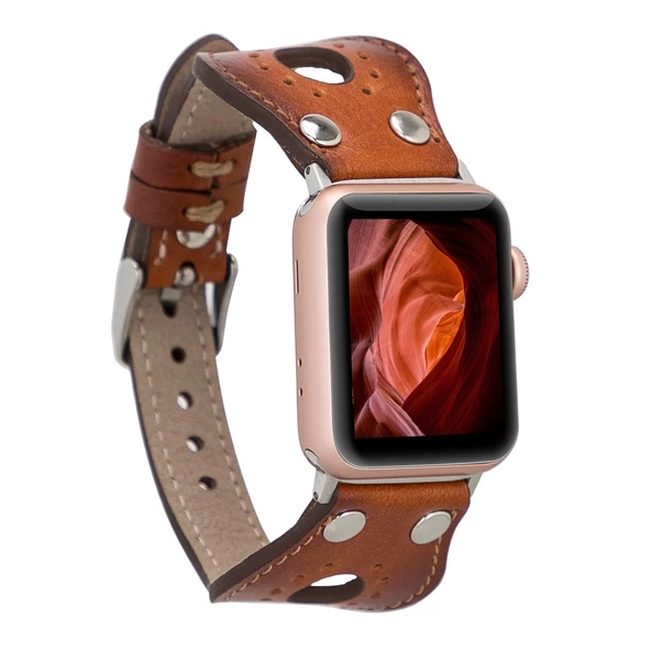 Apple Watch Uyumlu Deri Kordon Ronda 38-40-41mm ST RST2E