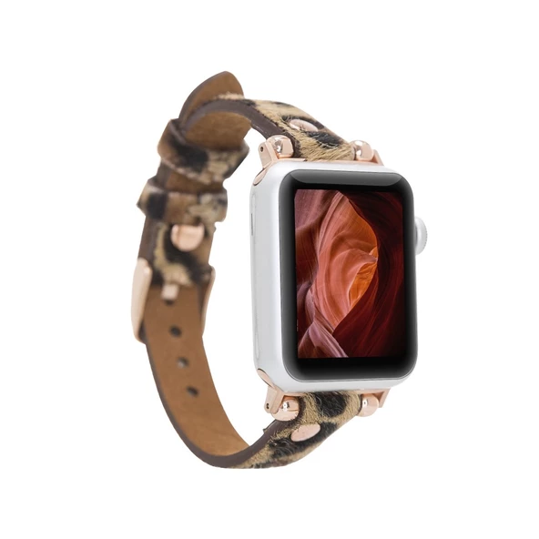 Apple Watch Uyumlu Deri Kordon 38-40-41mm RT LEO1N