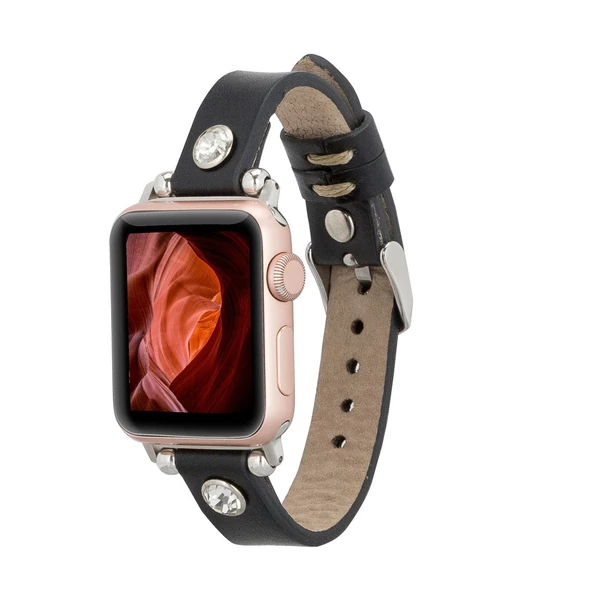 Apple Watch Uyumlu Deri Kordon Visby 38-40-41mm RST1