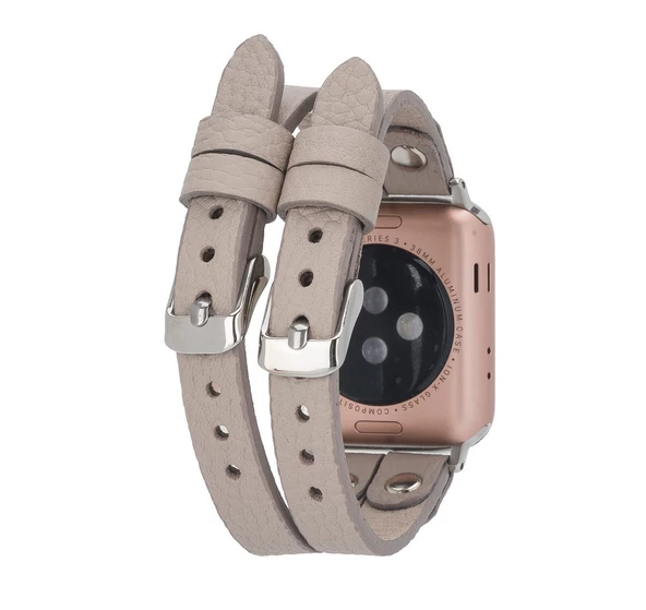 Apple Watch Uyumlu Deri Kordon Ely Double Tour ST ERC3 - 2