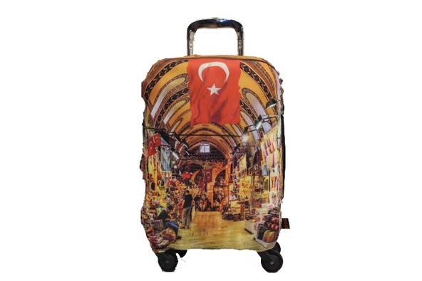 (My#39 Kapalı Çarşı) VALİZ İÇİN KILIF - 4