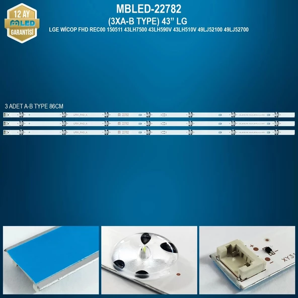 Mbled (3xa-b Type) 43 İnç Lg Lge Wicop Fhd Rec00 150511 43lh7500 43lh590v 43lh510v 49lj52100 49lj52700