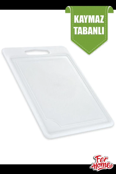 Kesme Tahtası Plastik Büyük Kesme Sunum Tahtası Kesim Panosu 225x325 Mm Royaleks-FR-108 - 6